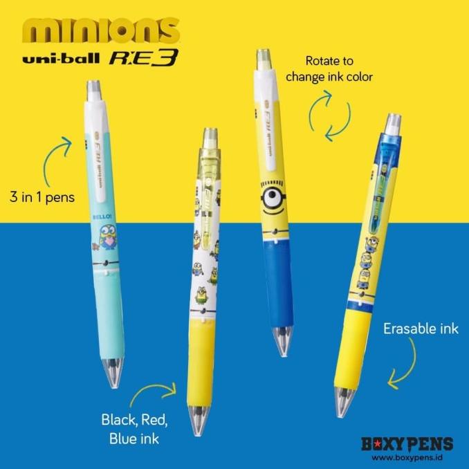 

Uniball R:E 3 Erasable Pen Minion 0.5 mm