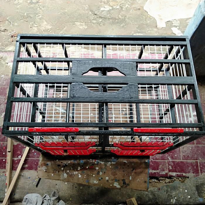 Lianp | Dongdang Merpati 4 Pintu Full Fiber - Hitam Merah Kekinian Terlaris