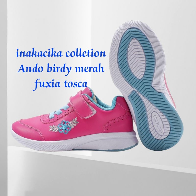 sepatu sekolah anak perempuan cantik ando birdy TK SD