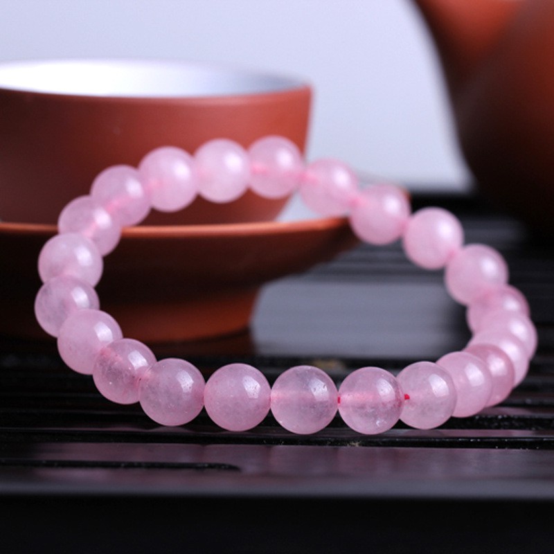 Aksesoris Gelang Beads Korea Charm Bracelet LW007 Natural Chaldony Crystal STone