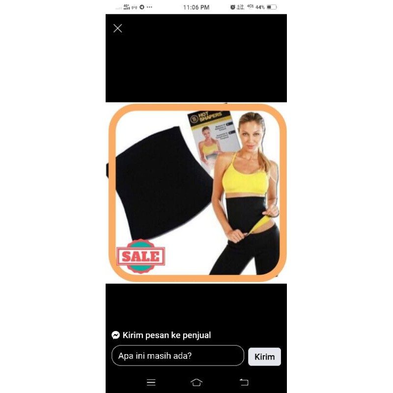 [BISA COD] KORSET WAIST HOT SHAPERS KORSET OLAHRAGA &amp; PEMBAKAR LEMAK