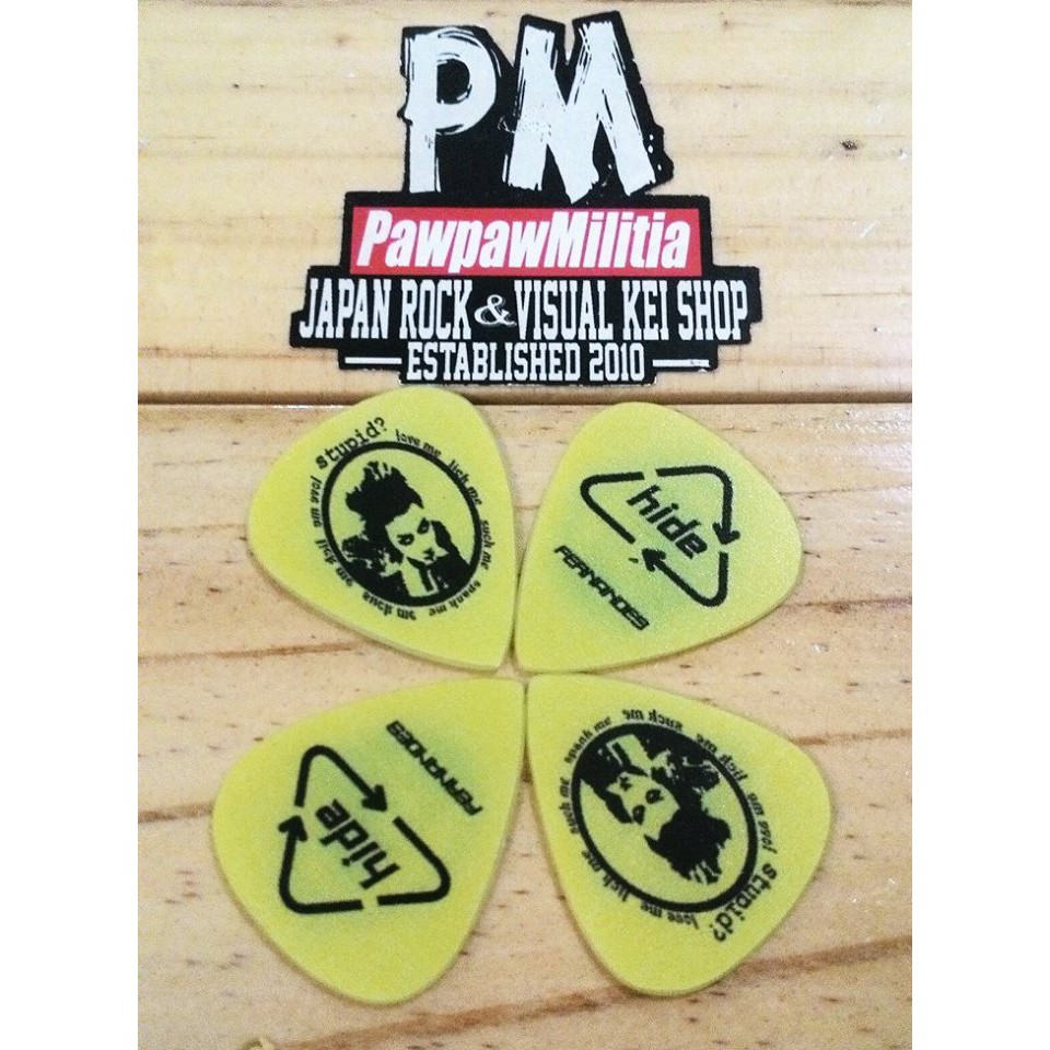Pick Gitar X Japan Hide Fernandes Yellow