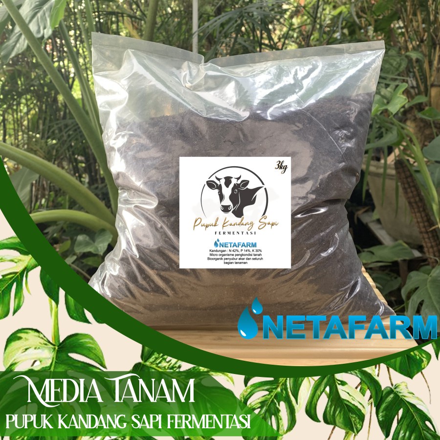 Pupuk Kandang Sapi Fermentasi Organik - 3kg