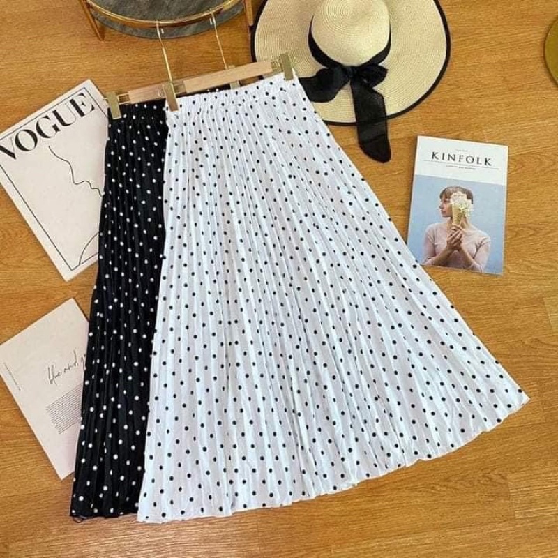 Rok Plisket Premium | Rok Plisket Motif | Rok Plisket Motif Premium | Rok Motif Polkadot | Rok Plisk