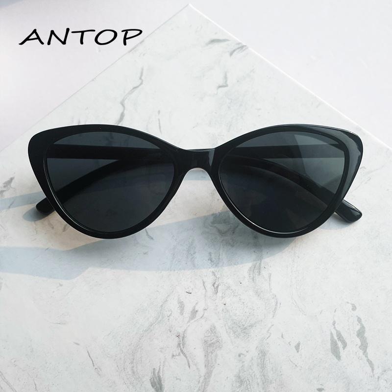 Kacamata Hitam Korea Wanita Kacamata Anti Radiasi Wanita Fashion Cat Eye leopard Sunglasses ANTOP