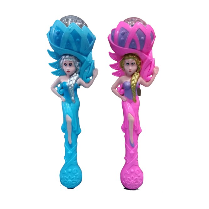 Mainan Tongkat Lampu Nyala Musik Disco Frozen Elsa LED / Lagu Let It Go / Tongkat LED / FREE BATERAI