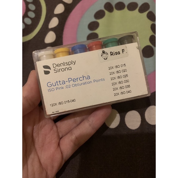 Gutta Percha ISO Dentsply no. 15-40