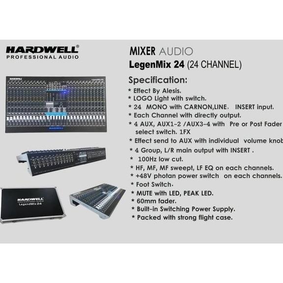 Mixer Audio Hardwell Legenmix 24 Original24 Channel