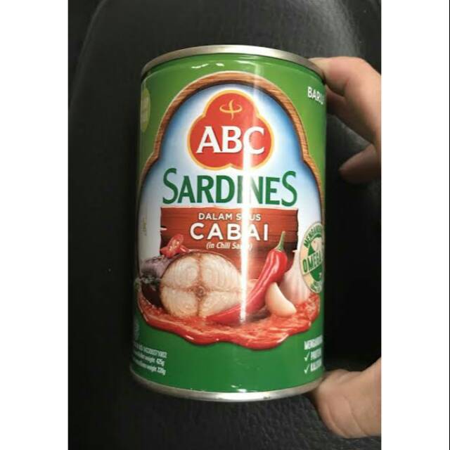 

SARDINES ABC SAUS CABAI -SARDEN ABC SAUS CABE 425 GRAM -IKAN KALENG SAUS CABE