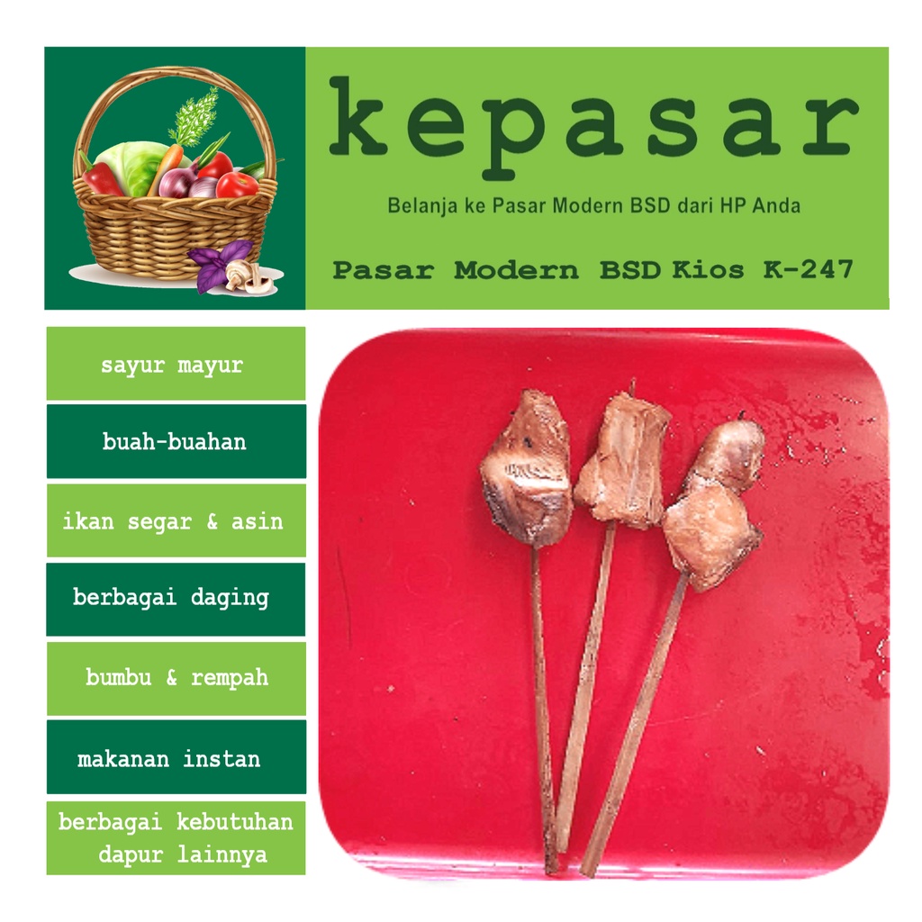 

Ikan Pari Asap 1 tusuk