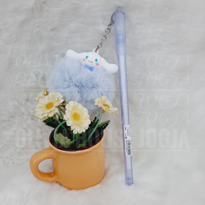 

Bolpoin Cinnamoroll Pompom Biru Bolpen Cinnamoroll Boneka Biru