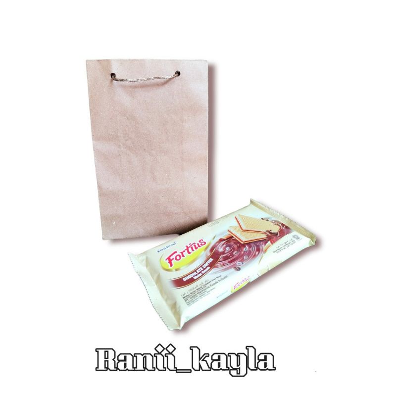 

Paper bag polos / Paperbag Hajatan untuk Wafer & teh botol
