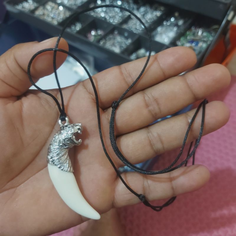 KALUNG TARING HARIMAU || KALUNG TALI BANDUL TARING TERLARIS