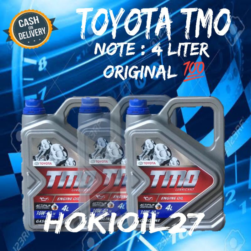 TOYOTA TMO 10W- 40 SN 4 LITER OLI MOBIL DIESEL