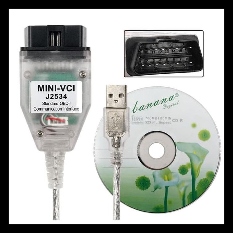 BEST DEAL OTOMOTIF MINI VCI J2534 KABEL DIAGNOSTIK KONEKTOR USB MOBIL UNTUK TOYO 