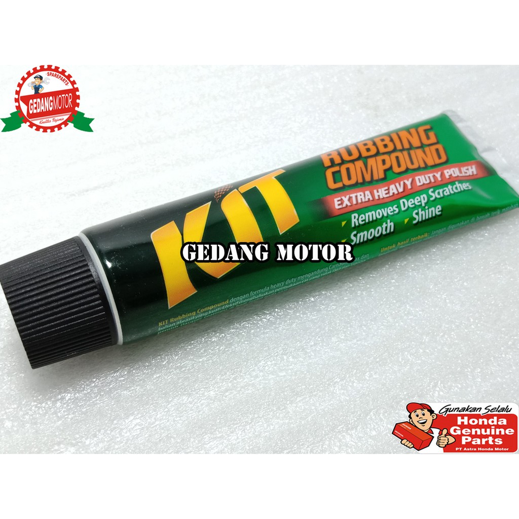 KIT RUBBING COMPOUND PEMBERSIH NODA KOTORAN DI BODY MOTOR