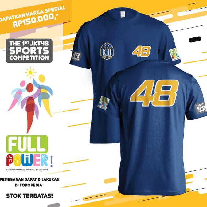 Jkt48 T-Shirt Undokai Team K - Navy, S .Aruansy.Olshop