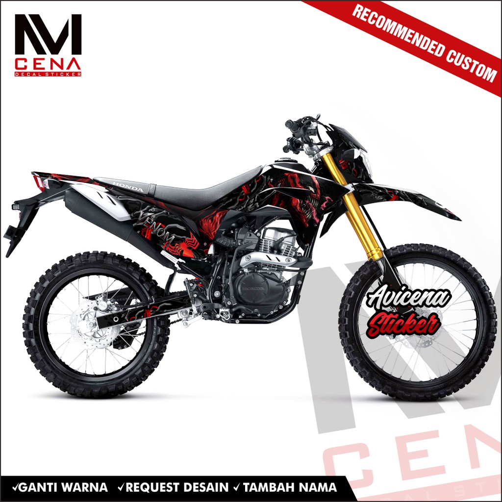 Sticker Decal Honda CRF 150 L Full Body Decal Sticker CRF 150L Striping CRF 150 L Full body venom