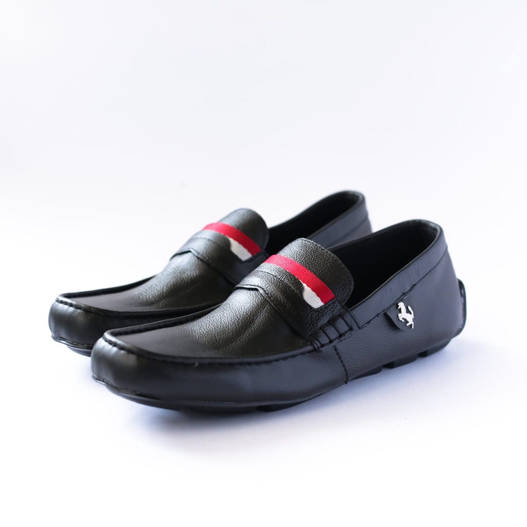Sepatu Kasual Pria Slip On Kulit-Loafers Kulit Pria Sepatu Formal Casual
