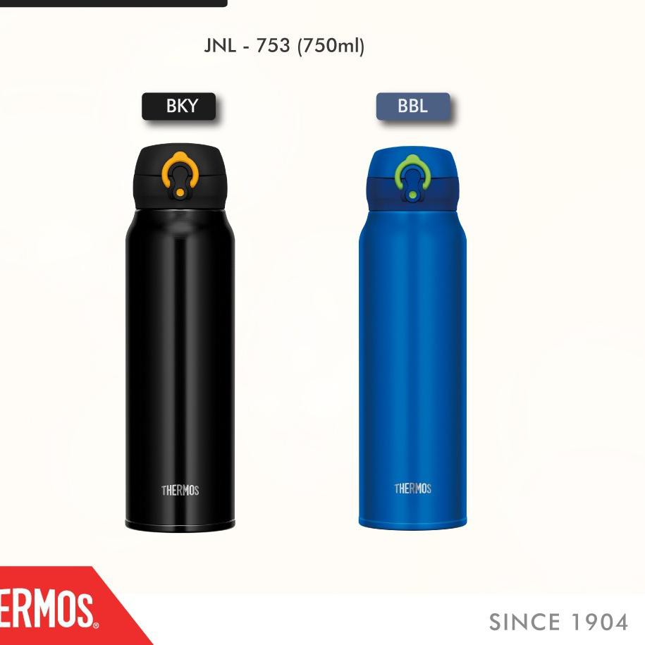 Gze New Thermos Tumbler One Push Ultra Light Black Yellow 750ml Jnl 753 Bky Ready Stock Shopee Indonesia