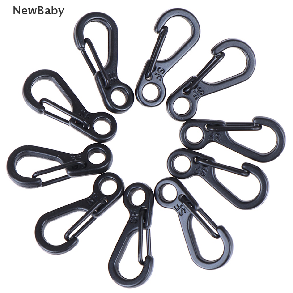 10pcs Klip Carabiner Mini Untuk Gantungan Kunci Camping