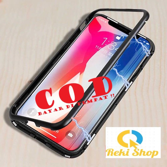 VIVO Y12 magnetic glass premium case 2in1