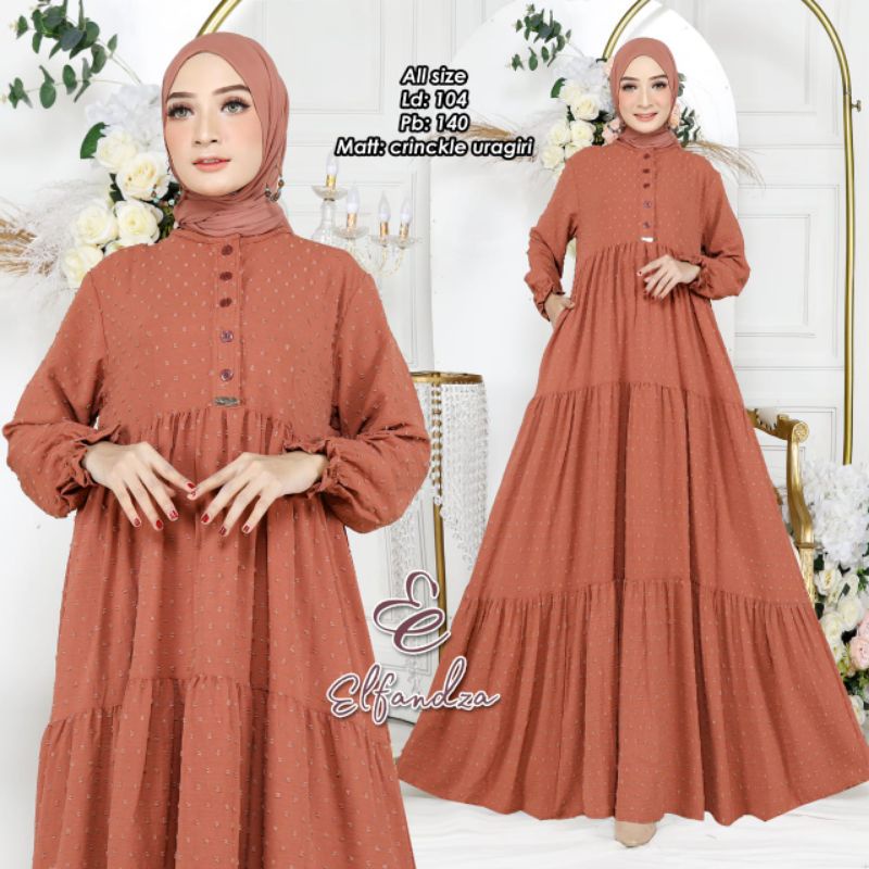 GAMIS Crinckle Uragiri Premium // Ceruty Babydoll Dress Import Gamis Import BHC