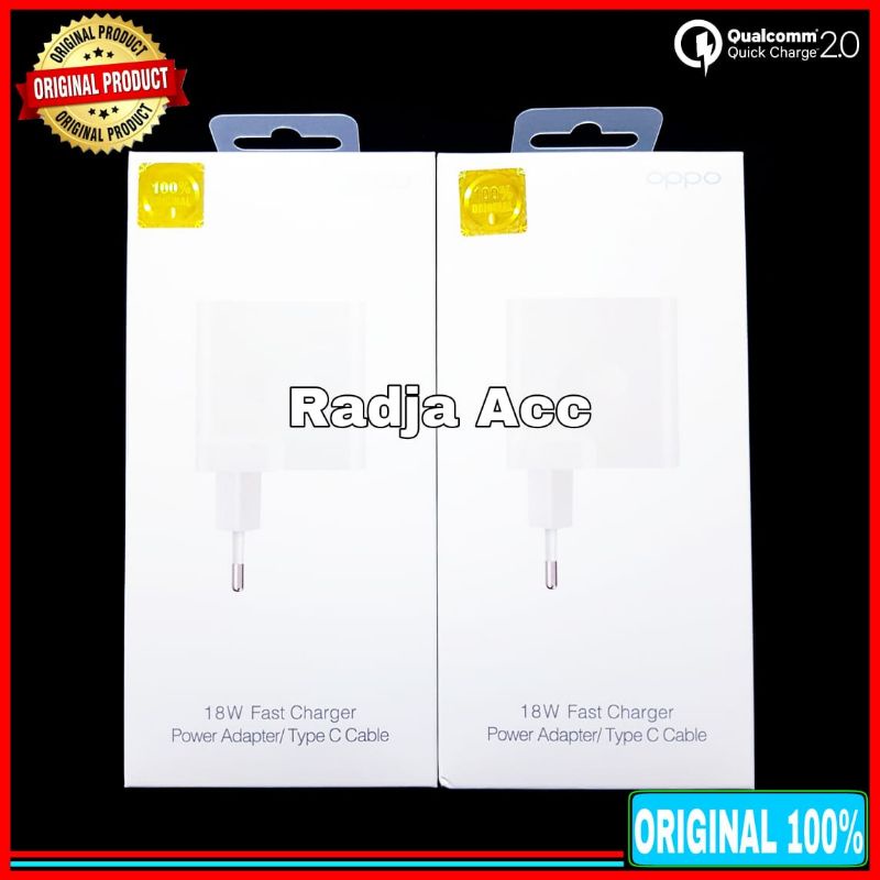 Charger Oppo A54 USB C ORIGINAL 100% Fast Charging Type C 18 Watt