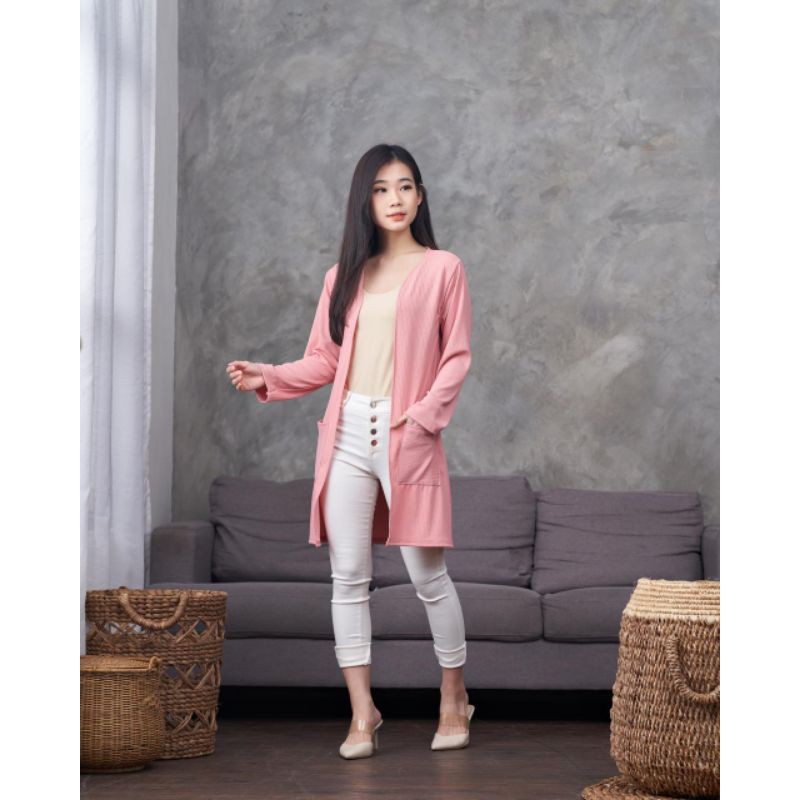 Cardigan/ Kardigan Rajut Lengan Panjang