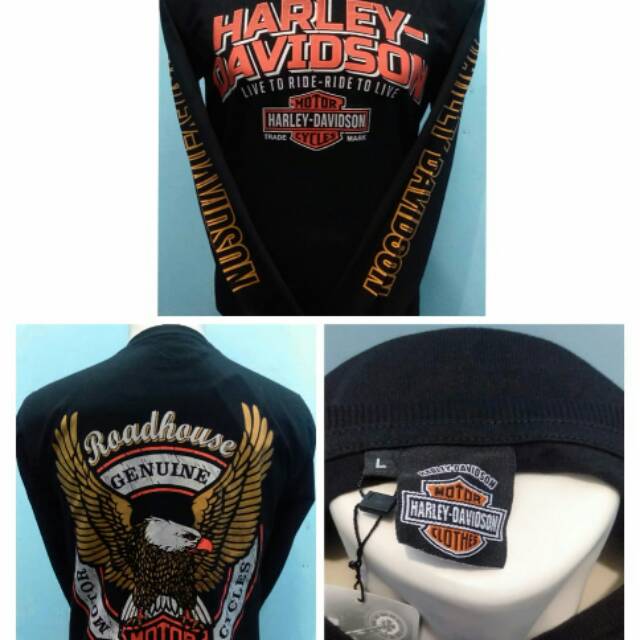 Longsleeve Harley Davidson pria import