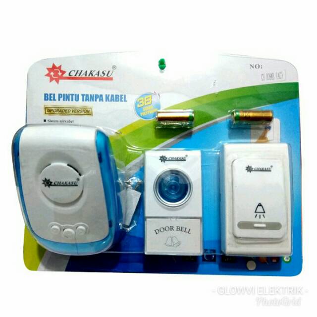 Bell remote 2 tombol - bell rumah wireless - bell pintu wireless