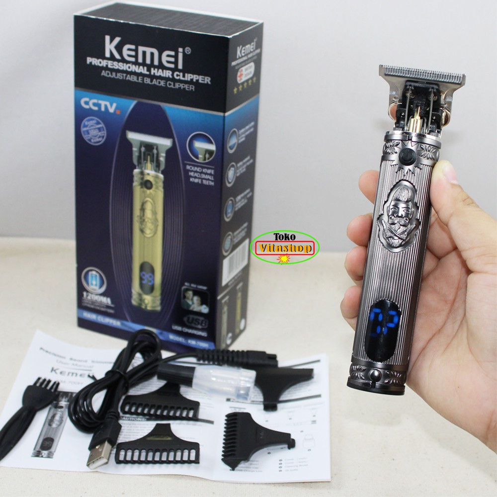 Kemei KM-700H Alat Cukur Rambut Hair Clipper Potong dan Pangkas Rambut Profesional