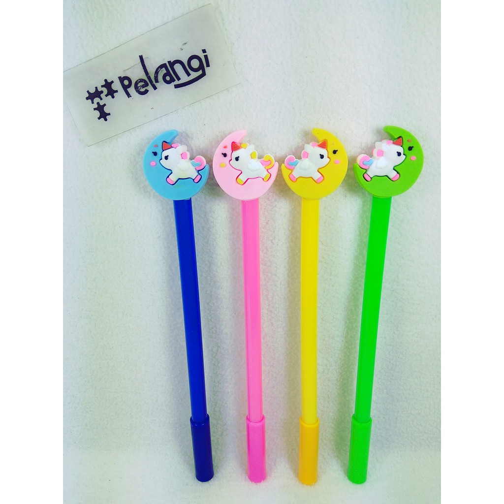 

SALE - Bolpen Gel Lucu Chibi Unicorn Bulan 192 isi 4 pcs