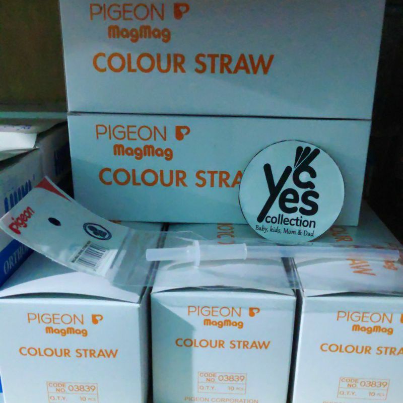 Sedotan silicone pigeon Refil HARGA 1 pcs training cup colour straw mag mag sedot botol minum anak