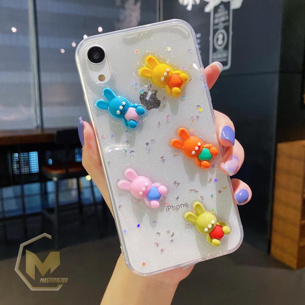 Y018 SOFTCASE KARAKTER 3D GLITTER RESIN GLOSSY REDMI 9 9C NOTE 8 9 10PRO POCOPHONE X3 MA2365