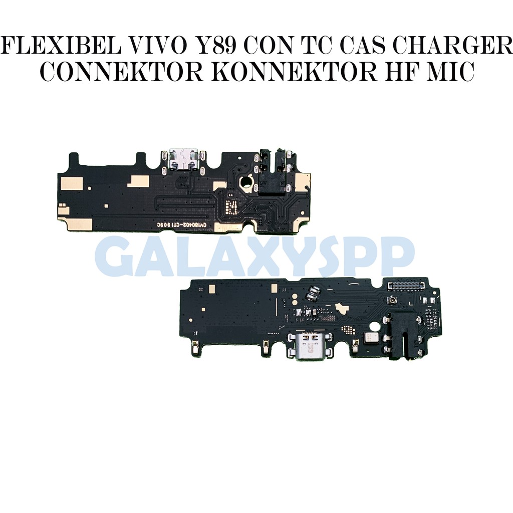 FLEXIBEL CON TC HF AUDIO JACK VIVO Y89 FLEXI FLEXIBLE KONEKTOR CHARGER CONEKTOR CAS