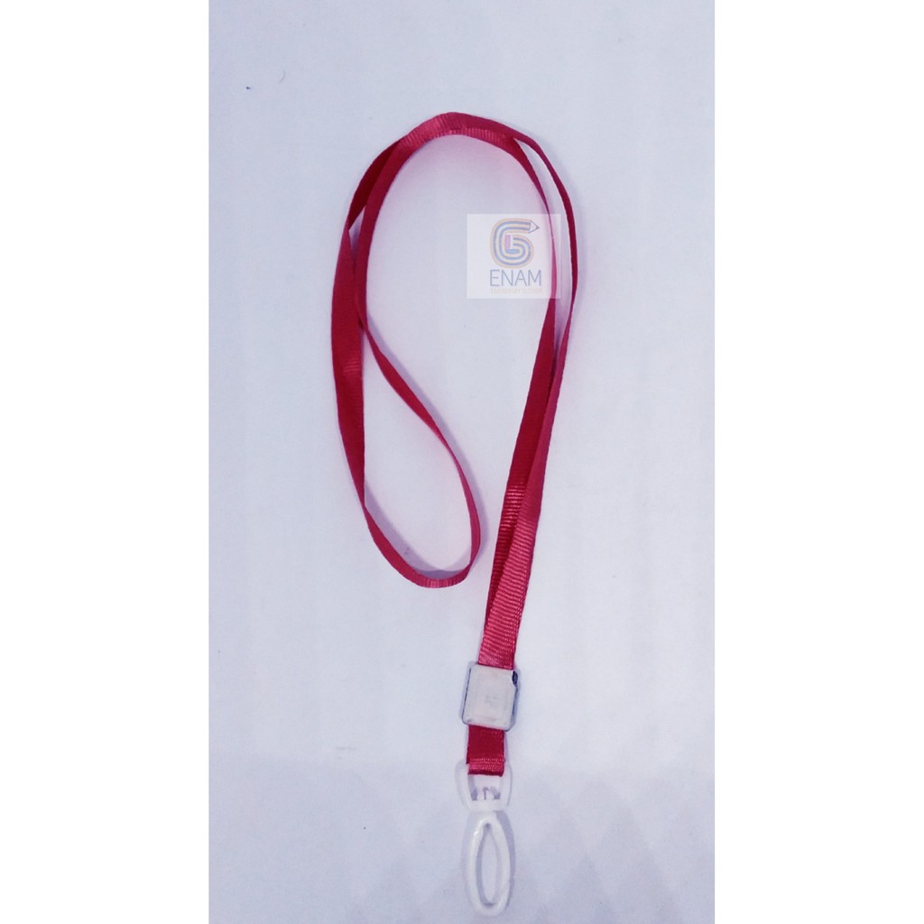 1 Pcs Tali Name Tag Kecil Warna Merah Shopee Indonesia