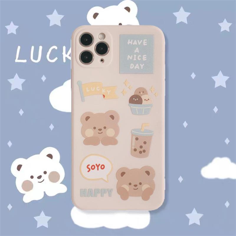 Casing Xiaomi Redmi Note 10 10s 10pro Max 9 8 10A 9C NFC 9 9T Poco X3 NFC Poco M3 Motif Beruang Lucu