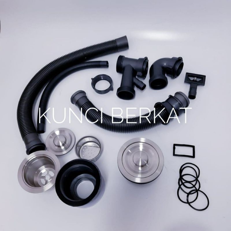 Kitchen sink 8245 stainless/ss/Bak cuci piring only/Bak Cuci Piring 2 lubang