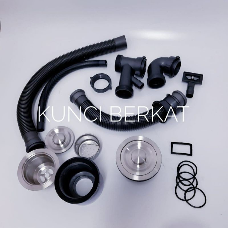 Kitchen Sink komplit 5040/Bak Cuci Piring/Kran Angsa Doff