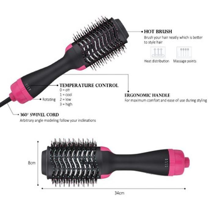 HAIRDRYER SISIR ONE STEP HOT AIR BRUSH STYLER PENGERING RAMBUT , SISIR BLOW , BLOWER RAMBUT