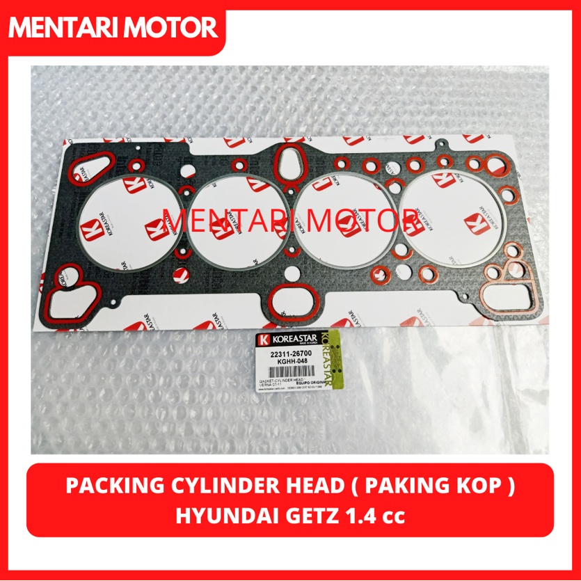 Gasket Cylinder Head Hyundai Getz 1.4 1400 cc Packing Head Paking kop