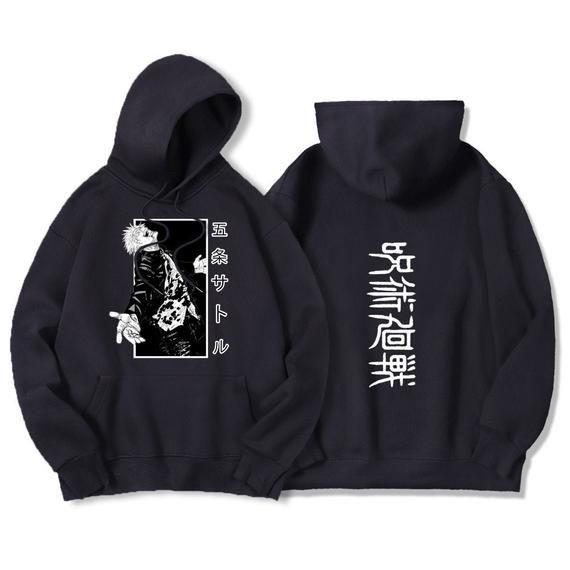 Sweater JUJUTSU KAISEN Oblong / Hoodie Anime SATORU GOJO V1 Jumper