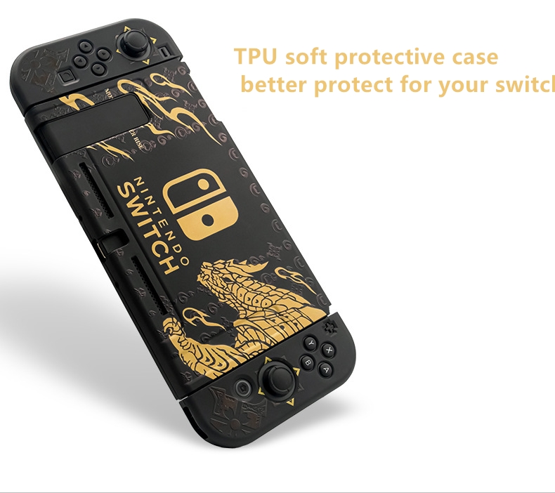 Case Tempered Glass Motif Monster Hunter Rise Sunbreak Untuk Nintendo Switch