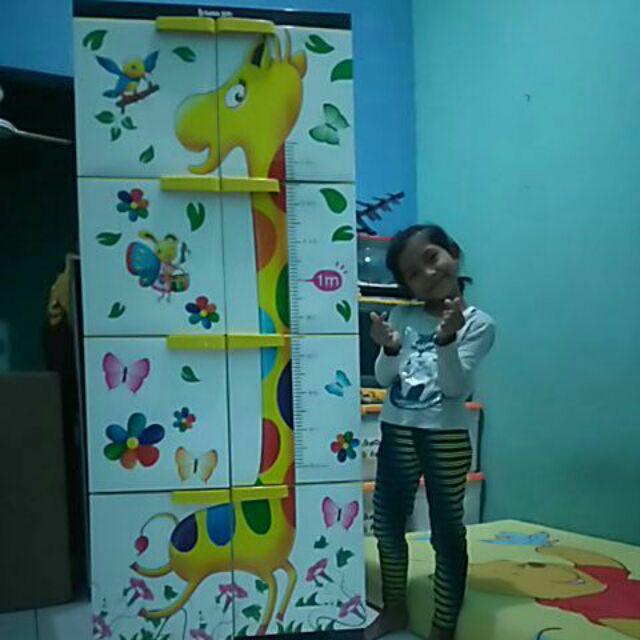 Lemari Plastik Lemari Pakaian Homey Premium Jerpah Susun 4 (jumbo)