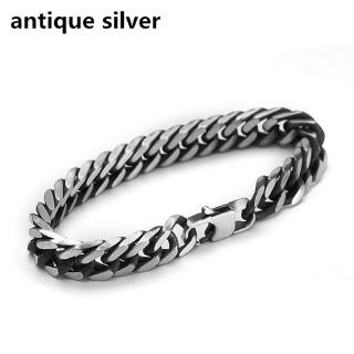 Gelang Bahan Stainless Steel Gaya  Retro  Untuk Pria  