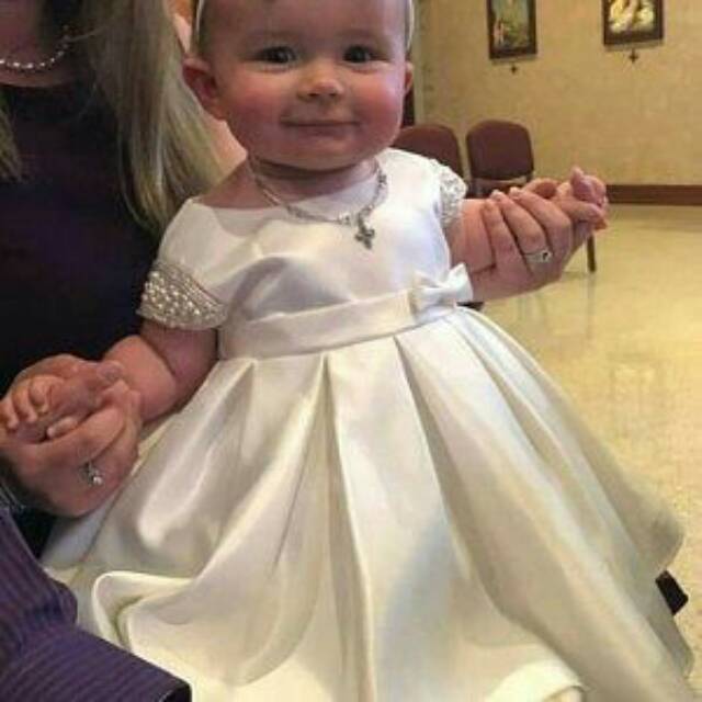 READY gaun amelia pearl Baju baptis aqiqah ulang tahun mewah by neychan