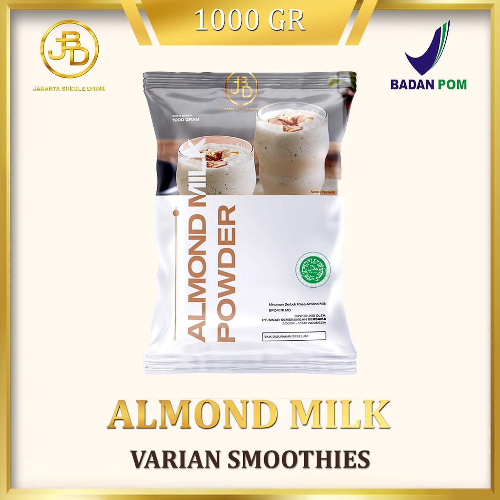 

Bubuk Minuman ALMOND MILK 1 KG - Jakarta Bubble Drink | HALAL jbd