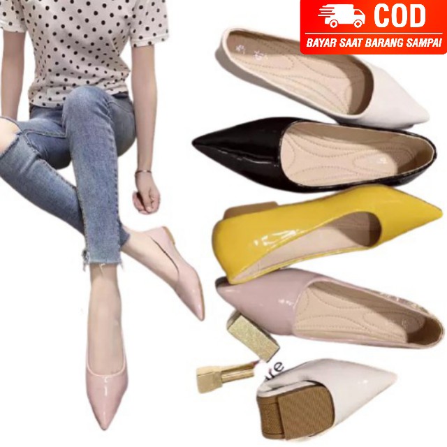 Sepatu wanita dewas/sepatu perempuan dewasa flath shoes/sepatu wanita model terbaru shakira