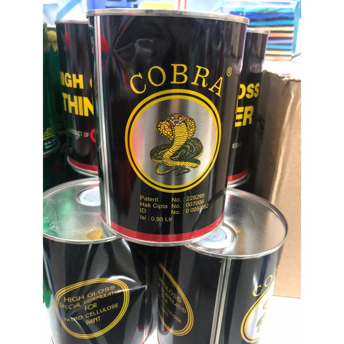 

[3688] Thinner Cobra Hitam 1liter / Pengencer Cat Duco Cat Minyak